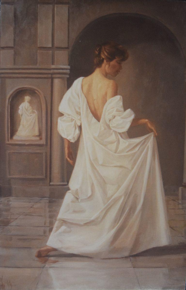 “Adagio” oil on linen 30” x 20” 1984